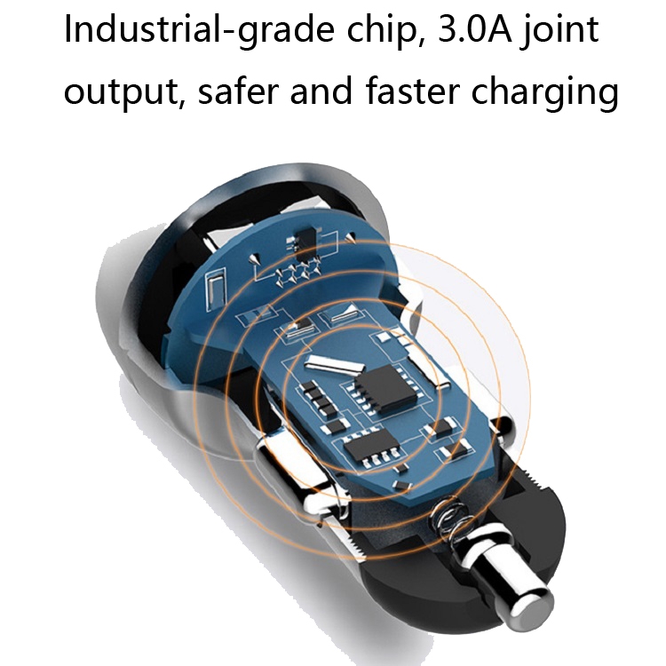 2 PCS Aluminum Ring Display Car Charger QC3.0+2.4A Aluminum Alloy Multi-function Halo Digital Display Car Charger(Snow Silver) 2 PCS Aluminum Ring Display Car Charger QC3.0+2.4A Aluminum Alloy Multi-function Halo Digital Display Car Charger(Snow Silver)