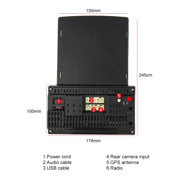 Schermo verticale da 9,7 pollici HD 2.5D Vetro per auto Lettore MP5  Navigazione Android Macchina all-in-one, Specifica: Standard + 12 luci  fotocamera