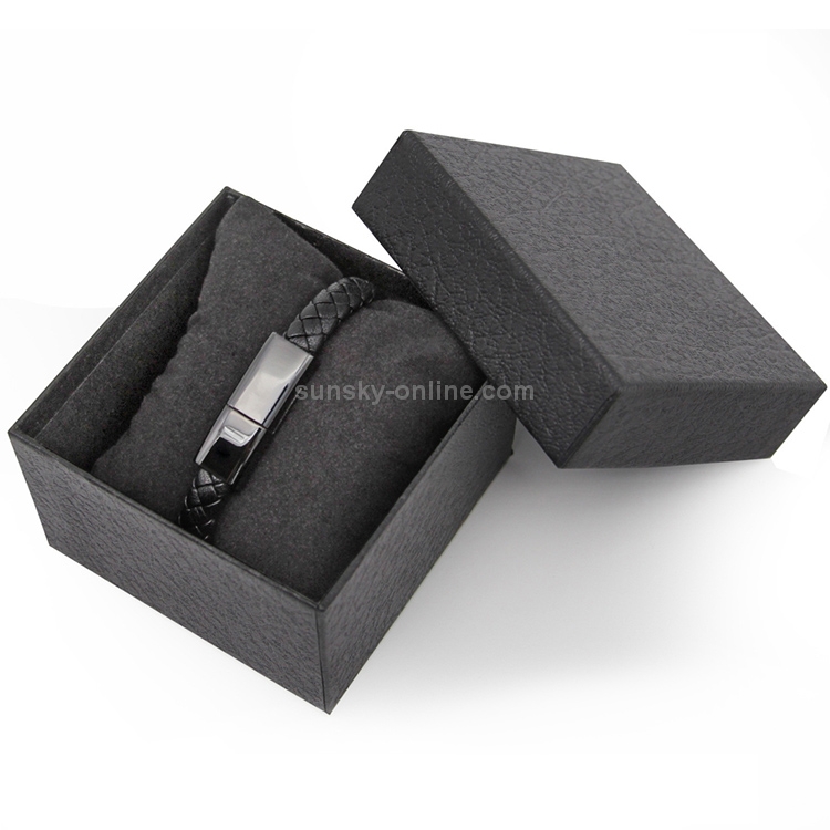 Bsolli 2553 8 Pin Port PU Leather Braided Single Wire Data Cable Bracelet, Suitable for Hand Circumference: 15.6-16cm, Length: 20cm Bsolli 2553 8 Pin Port PU Leather Braided Single Wire Data Cable Bracelet, Suitable for Hand Circumference: 15.6-16cm, Length: 20cm