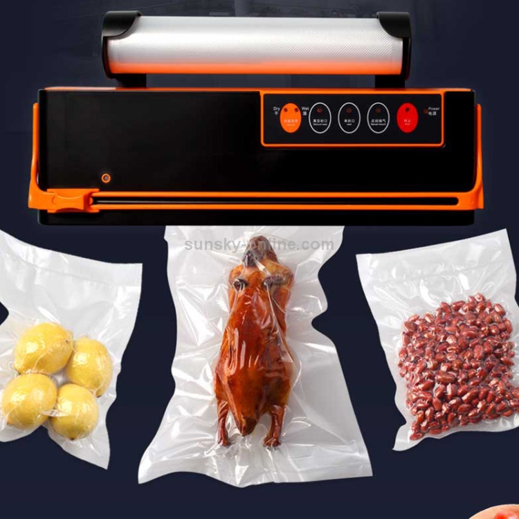 Machine D'emballage Sous Vide Et Viande Dans Un Sac En Plastique