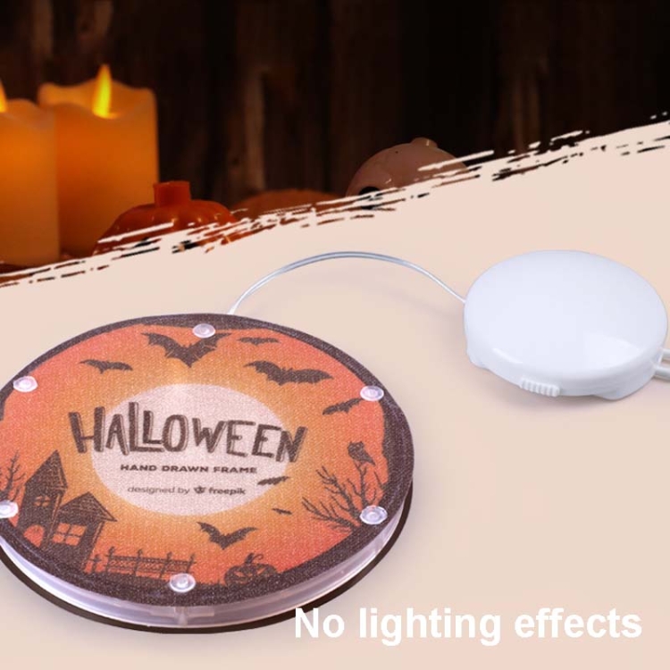Halloween Star String Light Show Window Horror Decoration LED Battery  Powered Hanging Lamp(Cemetery)