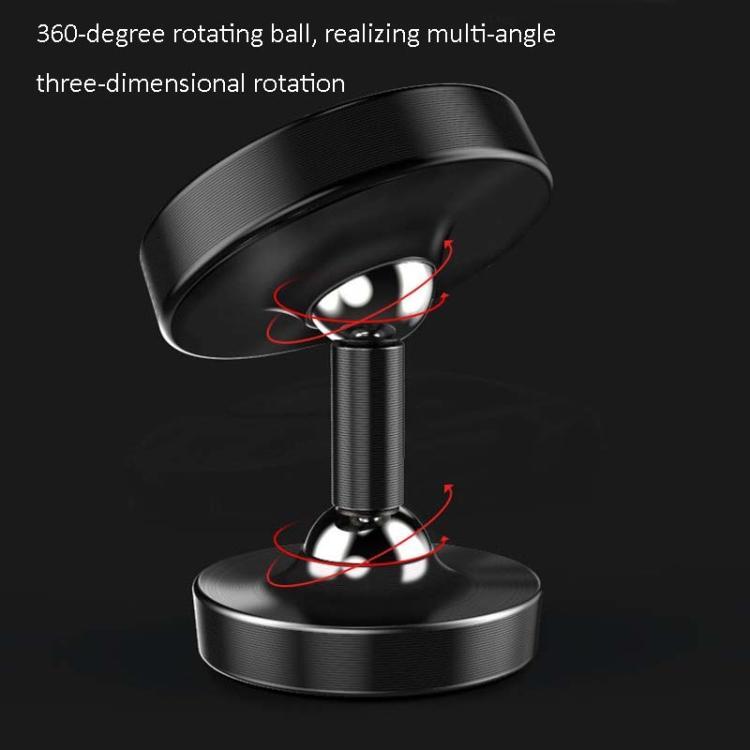 Car Phone Holder Alloy Magnetic Universal Dual Ball Rotating Car Phone Holder,, Color: Luminous Black Car Phone Holder Alloy Magnetic Universal Dual Ball Rotating Car Phone Holder,, Color: Luminous Black