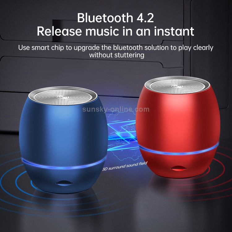 C2 Metal Bluetooth Speaker Phone Wireless Mini Portable Card Subwoofer Smart Bluetooth Small Speaker, Style:Ordinary Paragraph(Blue) C2 Metal Bluetooth Speaker Phone Wireless Mini Portable Card Subwoofer Smart Bluetooth Small Speaker, Style:Ordinary Paragraph(Blue)