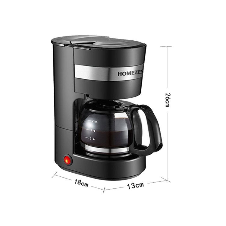HOMEZESTHousehold Coffee Machine Tetera automática doméstica pequeña  cafetera de goteo (enchufe del Reino Unido)