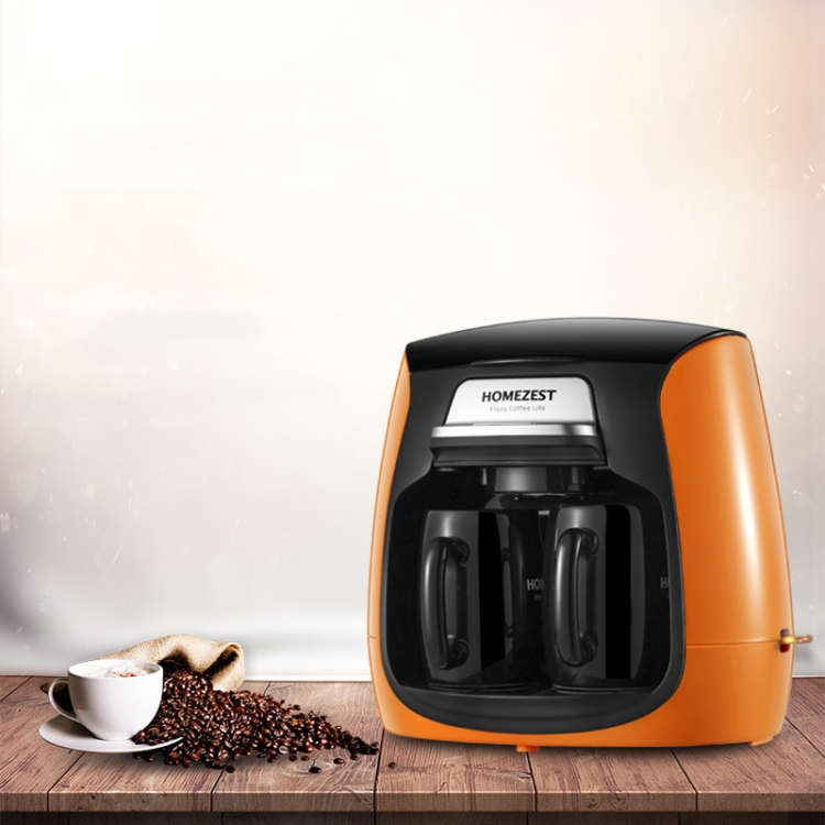 Homezest Household Mini Double Cup Coffee Maker Freshly Ground Small