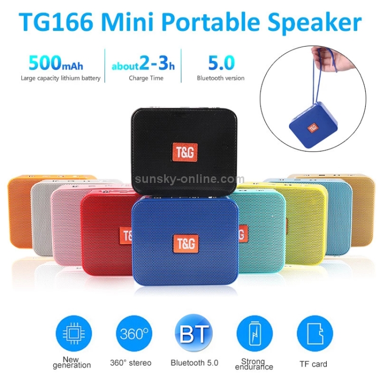T&G TG166 Color Portable Wireless Bluetooth Small Speaker(Green) T&G TG166 Color Portable Wireless Bluetooth Small Speaker(Green)