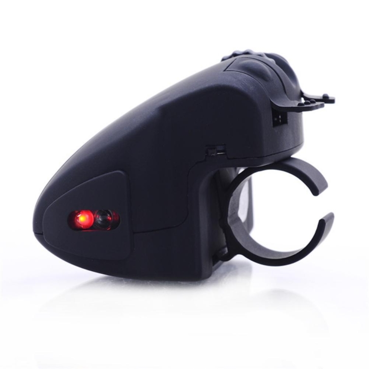 GM306 2.4GHz Wireless Finger Lazy Mouse con receptor USB (negro) - B3