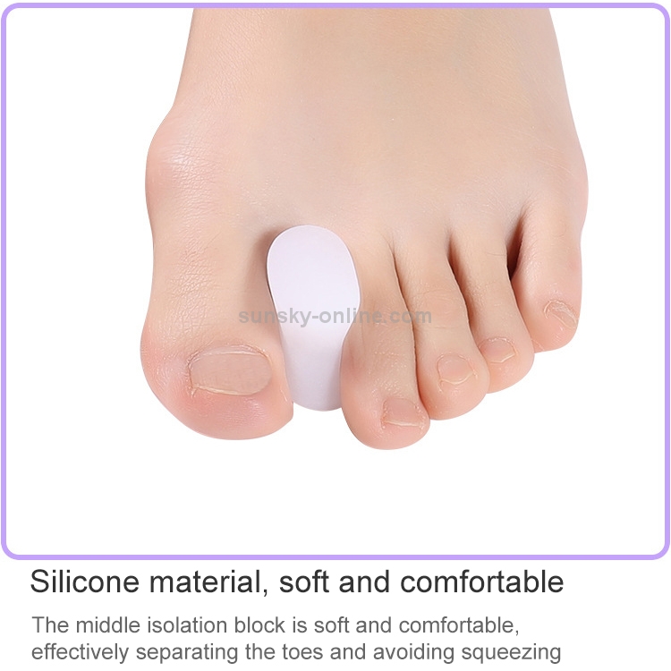 Protector de silicona para dedo del pie, separadores de dedo del pie,  Alisador, Protector de juanete