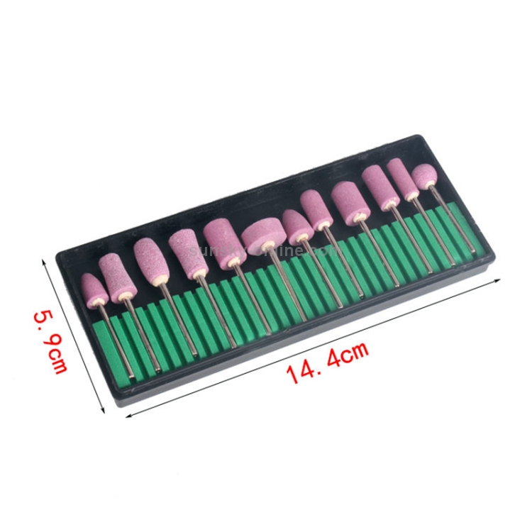 Accesorios para máquina lijadora eléctrica de cuarzo con forma de clavo 12 en 1 (rosa) - 1