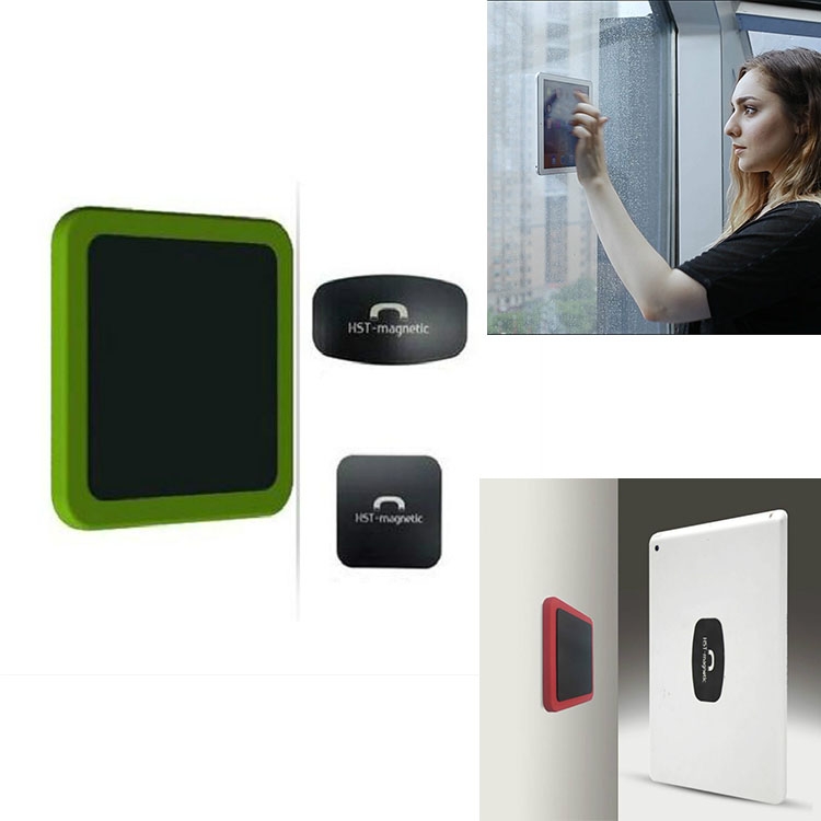 Wandmontierte iPad magnetische Adsorption Universal-Aufkleber-Handy- Wandhalterung (grün b)