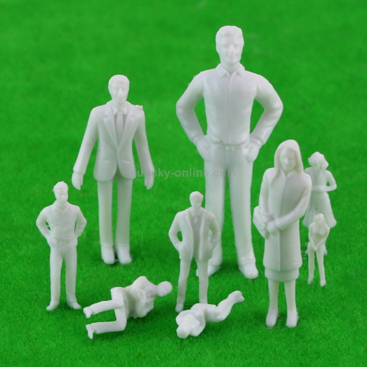 1:75 Scale Model Miniature White Figures Architecture Model Human Scale  Peoples