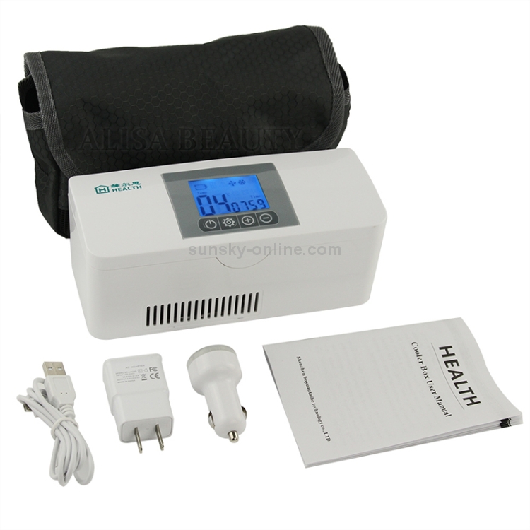 YNITJH Nevera Portatil Insulina,Diabetes Mini Refrigerador,10200mAh Batería  y Pantalla Led,Utilizado para Refrigeración de