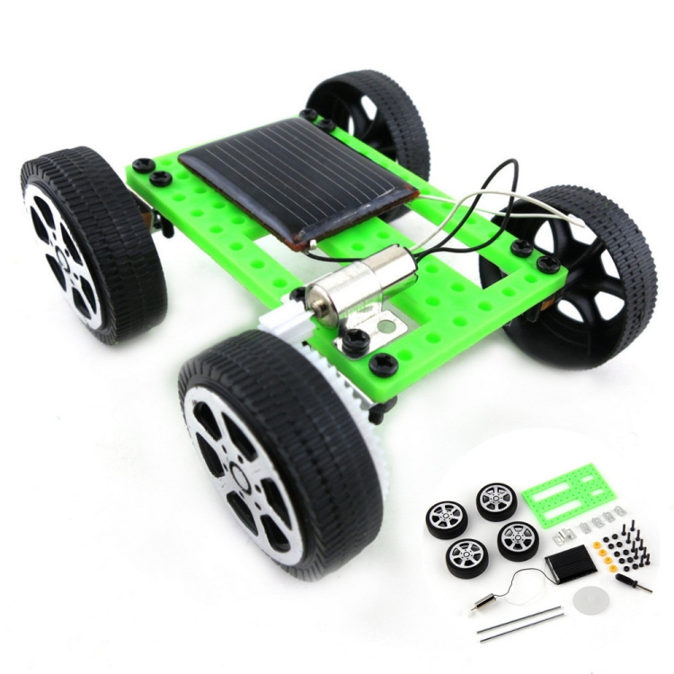 Solar panel outlet toy car