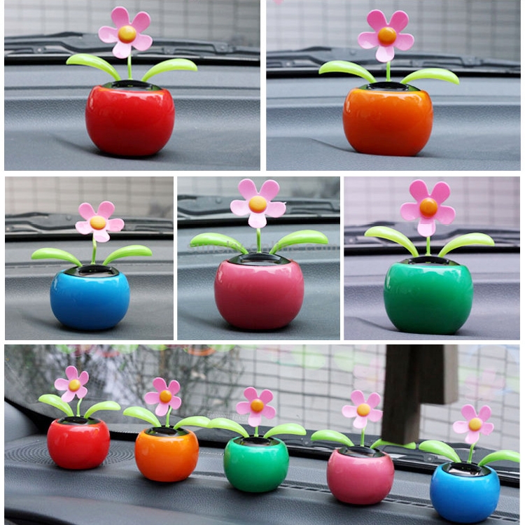 Solar Toy Mini Dancing Flower Sonnenblume Ideal als Geschenk oder Auto  Dekoration, Farbe zufällig für die Lieferung