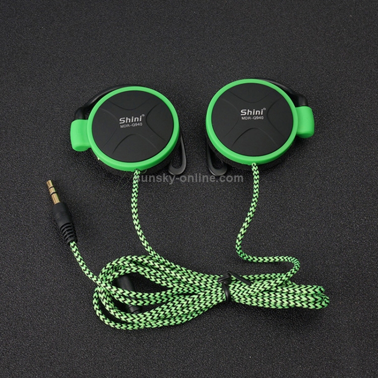 Shini Q940 3.5mm Super Bass EarHook Earphone for Mp3 Player Computer Mobile(Green No Mic) Shini Q940 3.5mm Super Bass EarHook Earphone for Mp3 Player Computer Mobile(Green No Mic)
