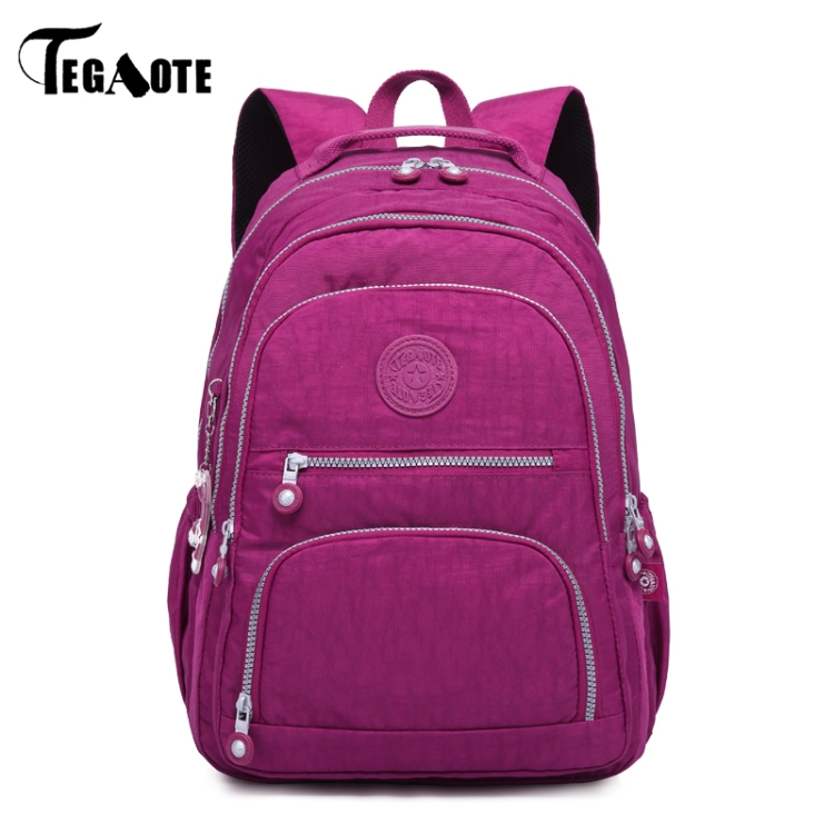 Mochila de mochilas escolares para adolescentes para adolescentes femeninas  de la computadora portátil Bagpack bolsa de viaje, Tamaño: 31x14x42cm  (T0989 Azul oscuro)