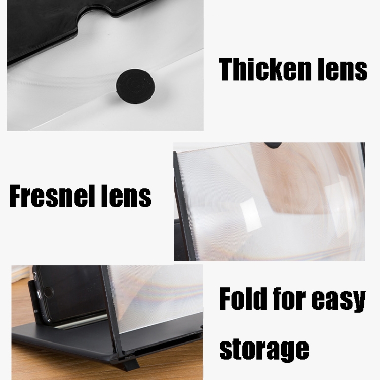 12 inch Pull-out Typed Ultra-clear 3D Mobile Phone Screen Stretching Bracket Amplifier(Black) 12 inch Pull-out Typed Ultra-clear 3D Mobile Phone Screen Stretching Bracket Amplifier(Black)