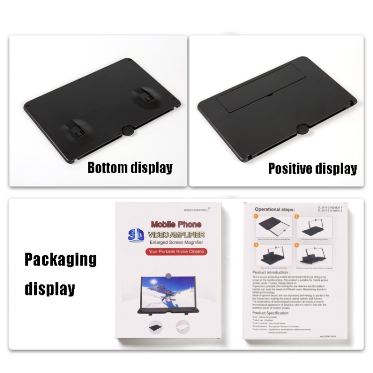12 inch Pull-out Typed Ultra-clear 3D Mobile Phone Screen Stretching Bracket Amplifier(Black) 12 inch Pull-out Typed Ultra-clear 3D Mobile Phone Screen Stretching Bracket Amplifier(Black)