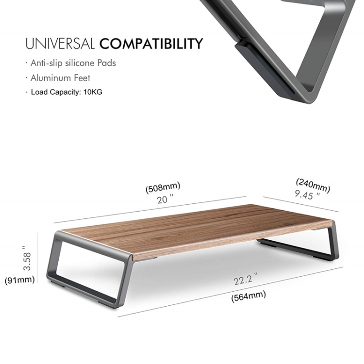 Orico – Support De Moniteur En Aluminium, Support Universel En