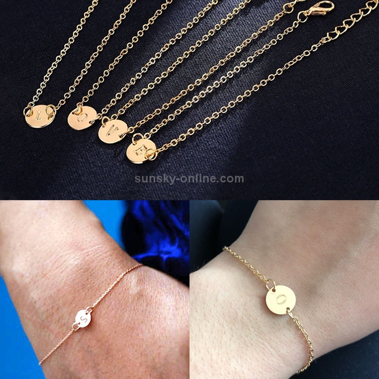 Buy Pipa Bella D Initial Golden  Pink Brass Flexible Fit Bracelet Online  At Best Price  Tata CLiQ