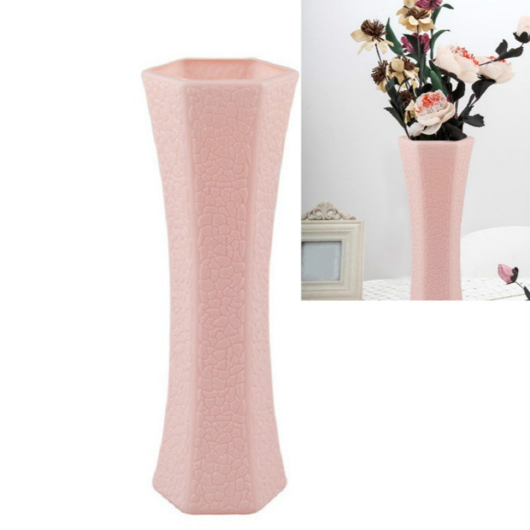 3 PCS Creative Dekorative Hydroponic Blumenarrangement Plastikvase (Pink) Anti-Fall Verzierung Home Vase