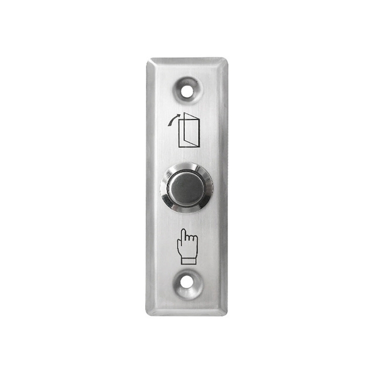 Botón de desconexión del sistema de control de acceso electrónico de reinicio automático de tira estrecha de acero inoxidable S28 - 1