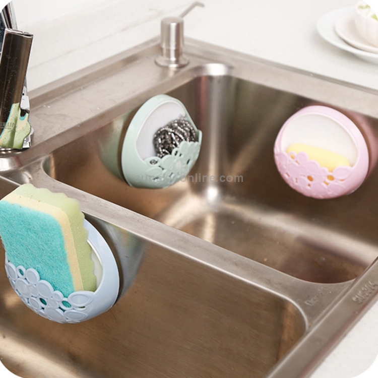 Pcs Kitchen Sponge Holder Suction Cup, Sink Sponge Holder With Suction Cup  Wall Mounted For Kitchen And Bathroom Sponge Holder, Soap, Dish Brushes Etc