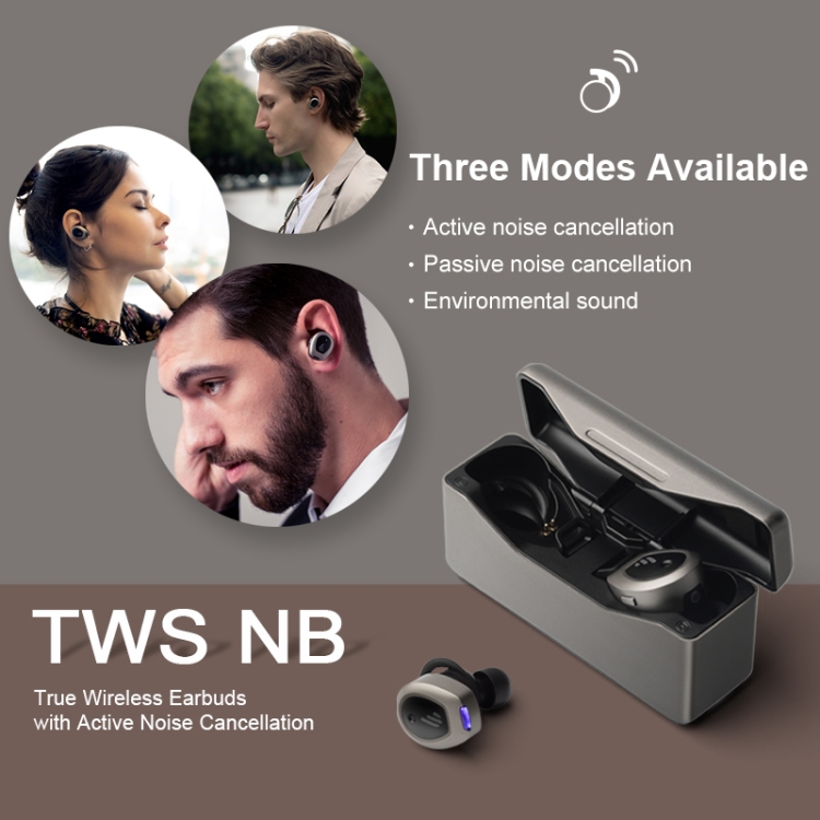 Edifier TWS NB ANC Active Noise Cancelling True Wireless Bluetooth Earphone(Gray) Edifier TWS NB ANC Active Noise Cancelling True Wireless Bluetooth Earphone(Gray)