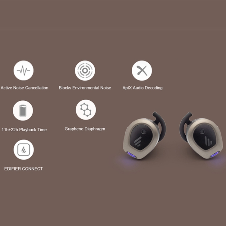 Edifier TWS NB ANC Active Noise Cancelling True Wireless Bluetooth Earphone(Gray) Edifier TWS NB ANC Active Noise Cancelling True Wireless Bluetooth Earphone(Gray)