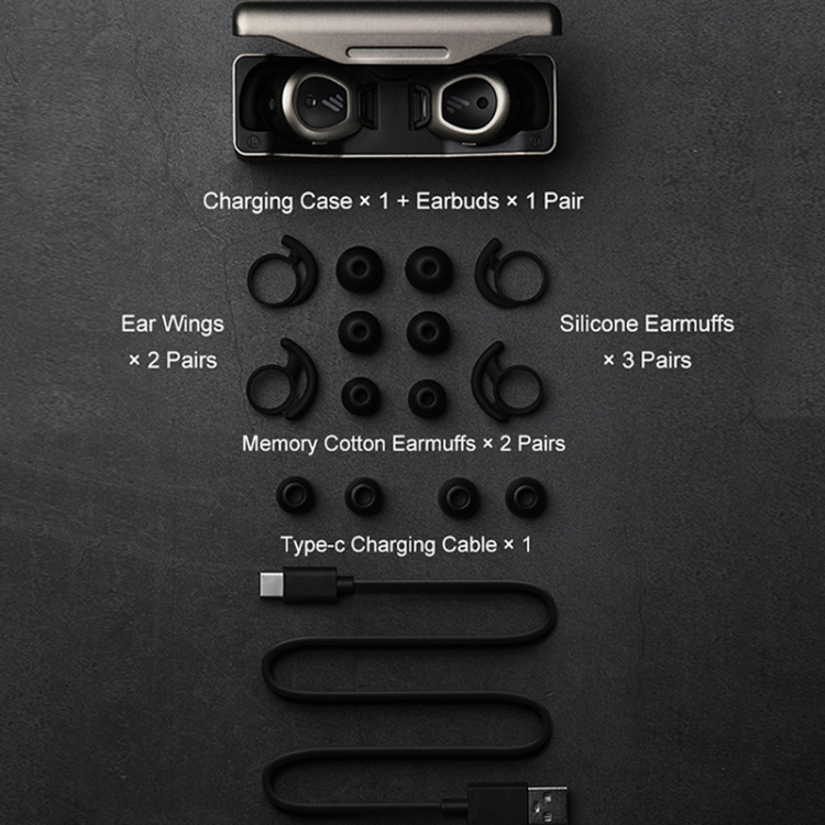 Edifier TWS NB ANC Active Noise Cancelling True Wireless Bluetooth Earphone(Gray) Edifier TWS NB ANC Active Noise Cancelling True Wireless Bluetooth Earphone(Gray)