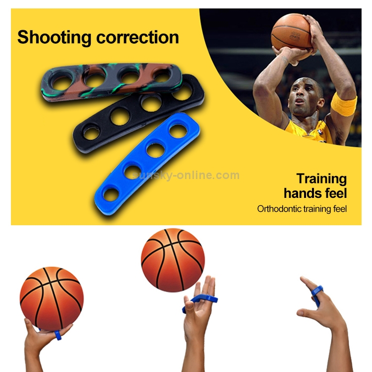 IPOTCH Soft Silicone Shoot Lock Basketball Ball Shooting Trainer Hand Standard Posture Correct Aid Training Accessories Equipment for Adult Man Teens 