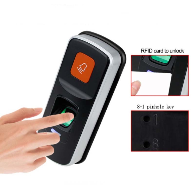 RFID Standalone Fingerprint Lock Access Control Reader Biometric Door ...