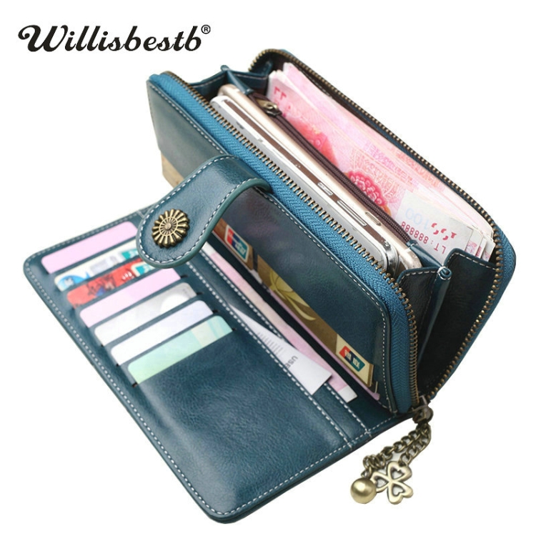 Billetera Corta Vintage Para Mujer, Monedero Con Cremallera