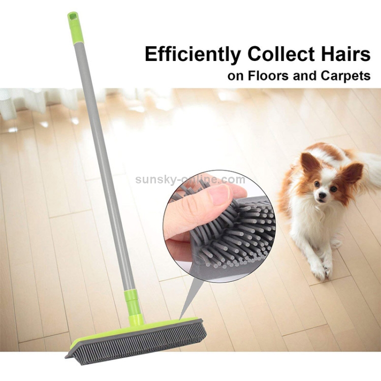 Silicone Dog Cat Pet Hair Broom Dust Lint Remover Floor Window Dust Cleaner 