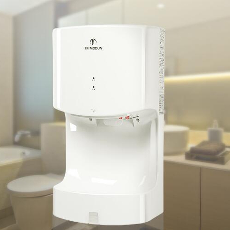 MODUN Asciugamani elettrico a induzione completamente automatico ad alta  velocità Asciugamani caldo e freddo per WC, dimensioni: 250 * 165 * 470MM