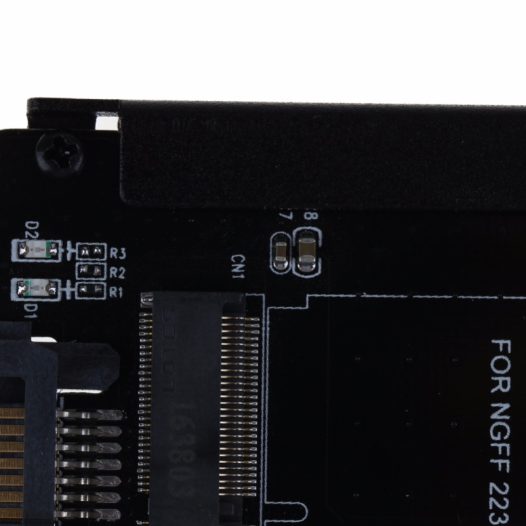 Caja metálica CYB + M Socket 2 M.2 NGFF (SATA) SSD a 2.5 Adaptador SATA para disco duro de estado sólido 2230/2242/2260 / 2280mm M2 NGFF SSD - 3