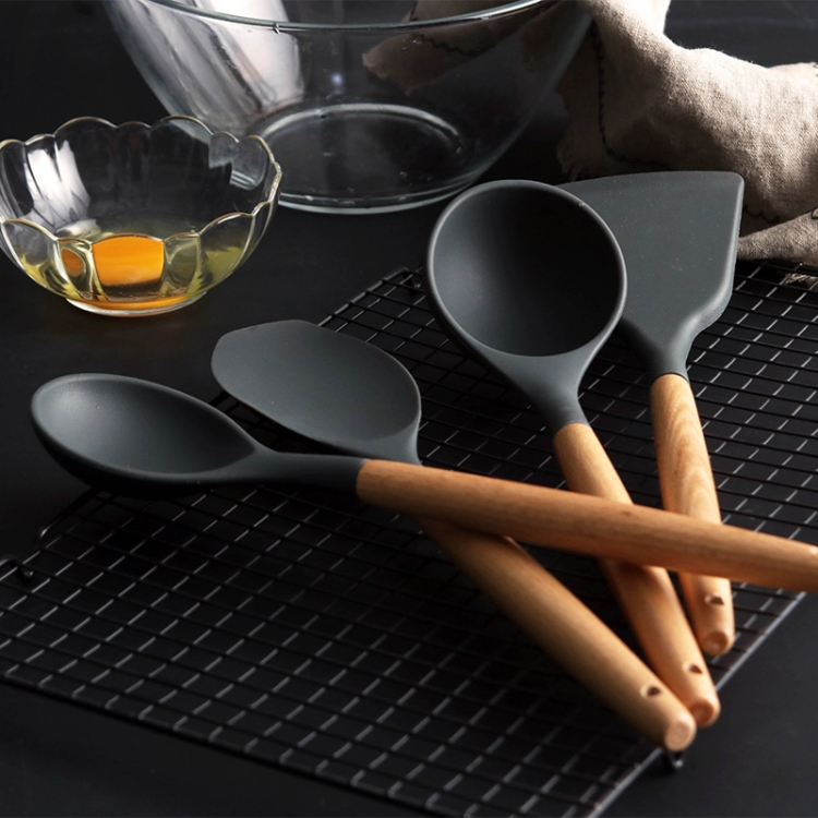 Set di utensili da cucina in Silicone spatola antiaderente pala