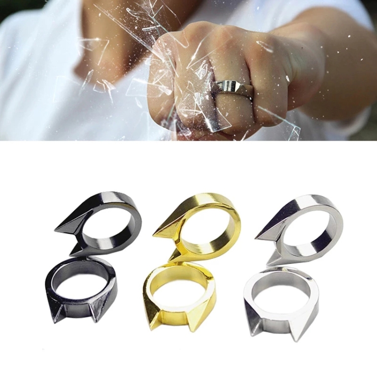 Metal Silver Stainless Steel Survival Self Defense Ring at Rs 415