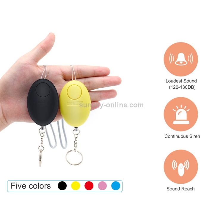 Cute Self Defense Keychain Personal Alarm Emergency Siren Song Survival Whistle 