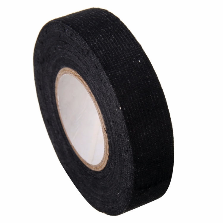 Black Universal Adhesive Cloth Fabric Car Wiring Harness Looms Tape 32mm x  15m