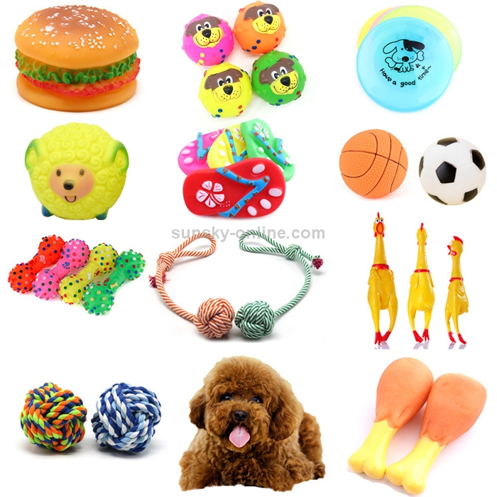  HAREDIG Pelota de juguetes para perros de 3.5 pulgadas, paquete  de 3 bolas de juguete chirriantes, pelotas para perros con pinchos, juguete  masticable para limpieza de dientes, juguetes interactivos para perros