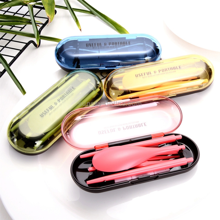 3pcs / Set Mini Outdoor Portable Travel Sets Candy Color Folding Dinner Set  Student Kids Kitchen Tool(Green)