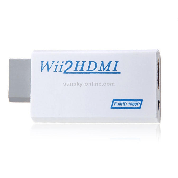 Plug and Play Wii to HDMI 1080p Convertisseur Adaptateur Wii 2 HDMI 3.5mm  Audio Box Wii-Link pour Nintendo Wii