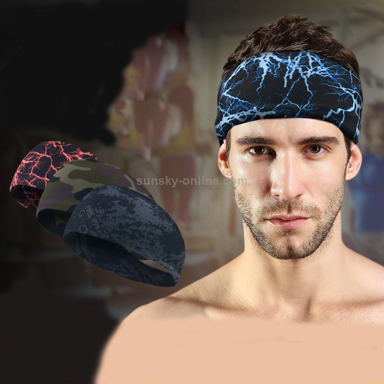 Männer Frauen Sport Stirnband Kopf Schweißband Schweiß Haar Band