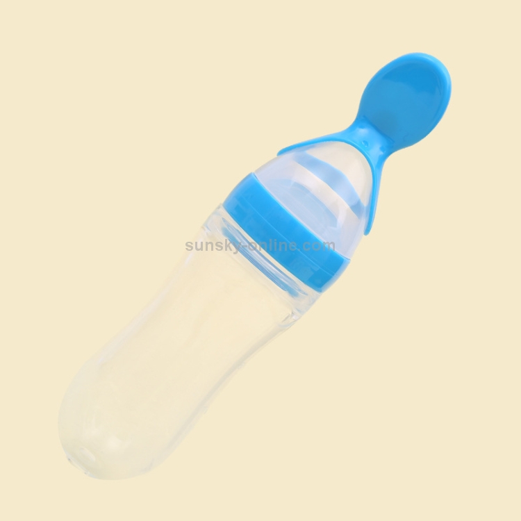 90ml Soft Silicone Baby Feeding Bottle, Healthy Silicone Squeeze