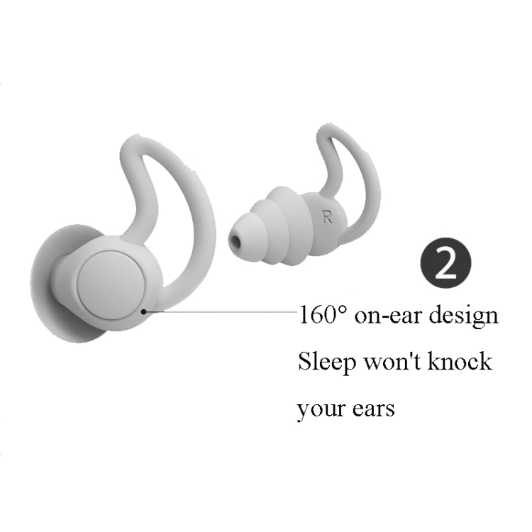 Bouchons d'oreille en Silicone pour sommeil, 2 paires, anti-bruit