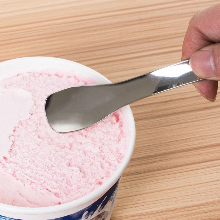 Stainless Steel Polished Handle Ice Cream Small Spoon Tea Spoon