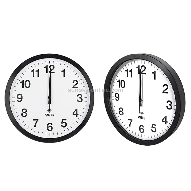 OCEST 10 Zoll Smart-WLAN Wanduhr – Automatische Zeitsynchronisation, Leise, Weißes Zifferblatt, Batteriebetrieben