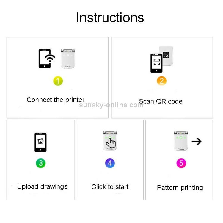 Impresora de mano Mbrush Impresora de inyección de tinta portátil a todo color de contenido personalizado con cartuchos de tinta - 10