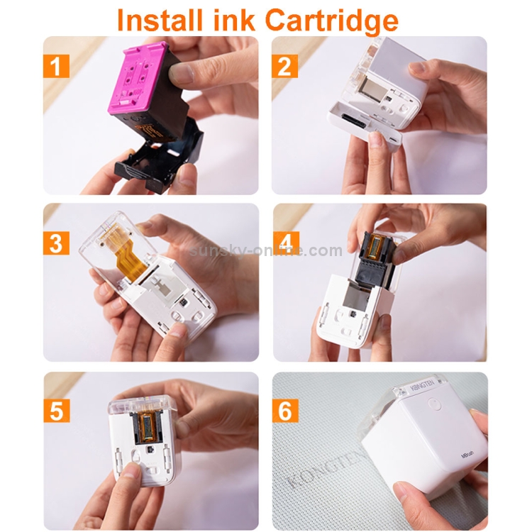 Impresora de mano Mbrush Impresora de inyección de tinta portátil a todo color de contenido personalizado con cartuchos de tinta - 13